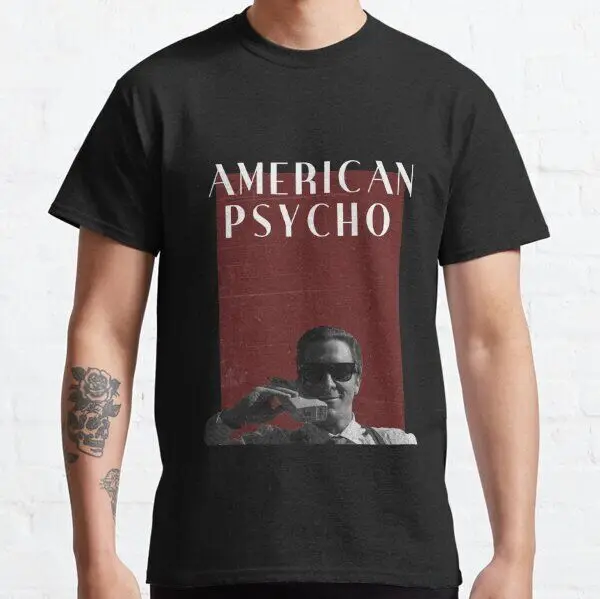 NWT  Patrick Bateman Unisex T-Shirt  High Quality 100%Cotton Short Sleeve