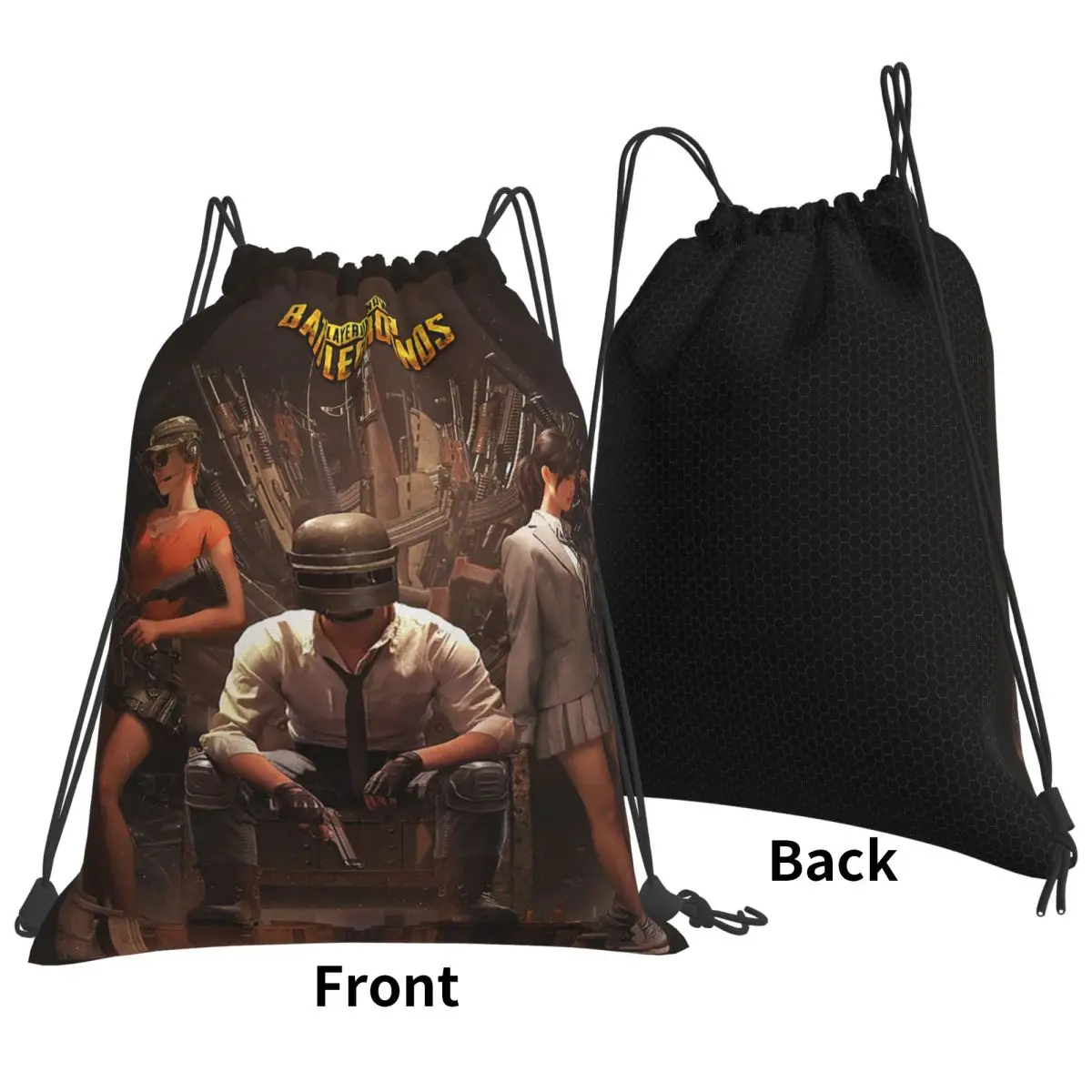 Pubg Battlegrounds Shooting Game Backpacks Casual Drawstring Bags Sundries Bag Book Bags for Travel School