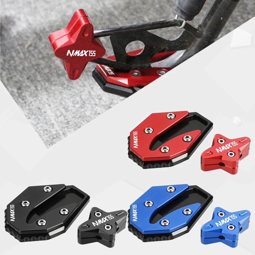 

For YAMAHA NMAX155 NMAX125 N-MAX NMAX 155 125 2020~2023 2022 2021 Foot Side Stand Extension Pad Kickstand Kick Stand Plate Parts