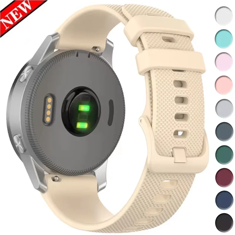 22mm 20mm 18mm Strap For Samsung Galaxy watch 7 4/6 Classic/3/5 pro/3 Gear S2 S3 Silicone Band amazfit bip huawei GT 2 Active 2