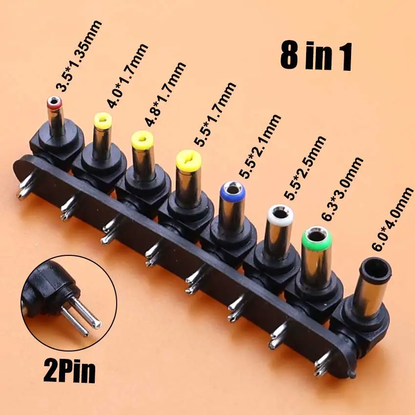 Universeller 5,5x2,1mm DC-AC-Stromstecker-Adapter-Set (Buchse auf Stecker) für Lenovo Laptop-Notebook-Ladeanschluss. – Detail 3