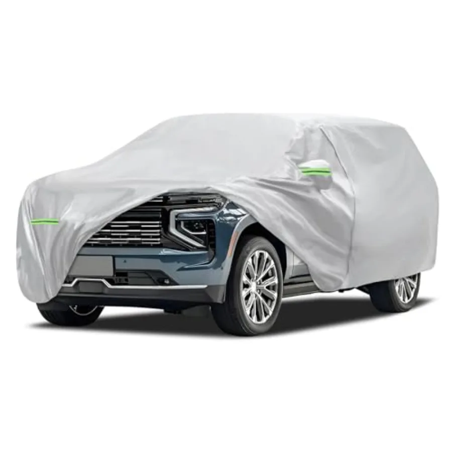 

Car Cover Fit for Chevrolet Tahoe 4 Door 2007-2026, Waterproof Full Exterior Cover Sun Rain Protection with Door Zipper and Cot