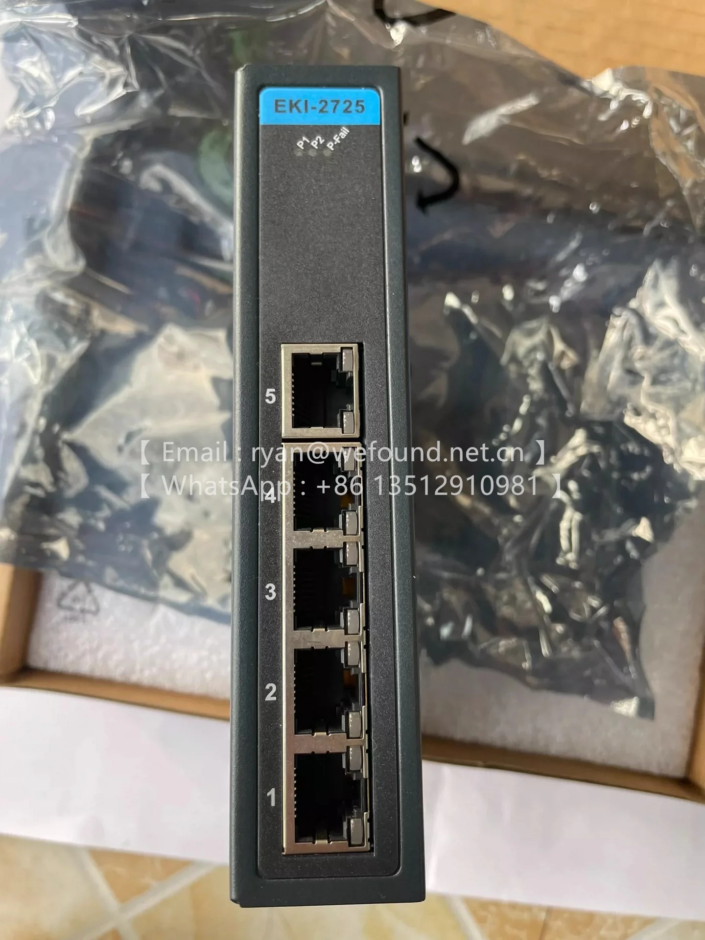 

EKI-2725-CE 5-портовый полный гигабитный коммутатор без сети для промышленного Ethernet