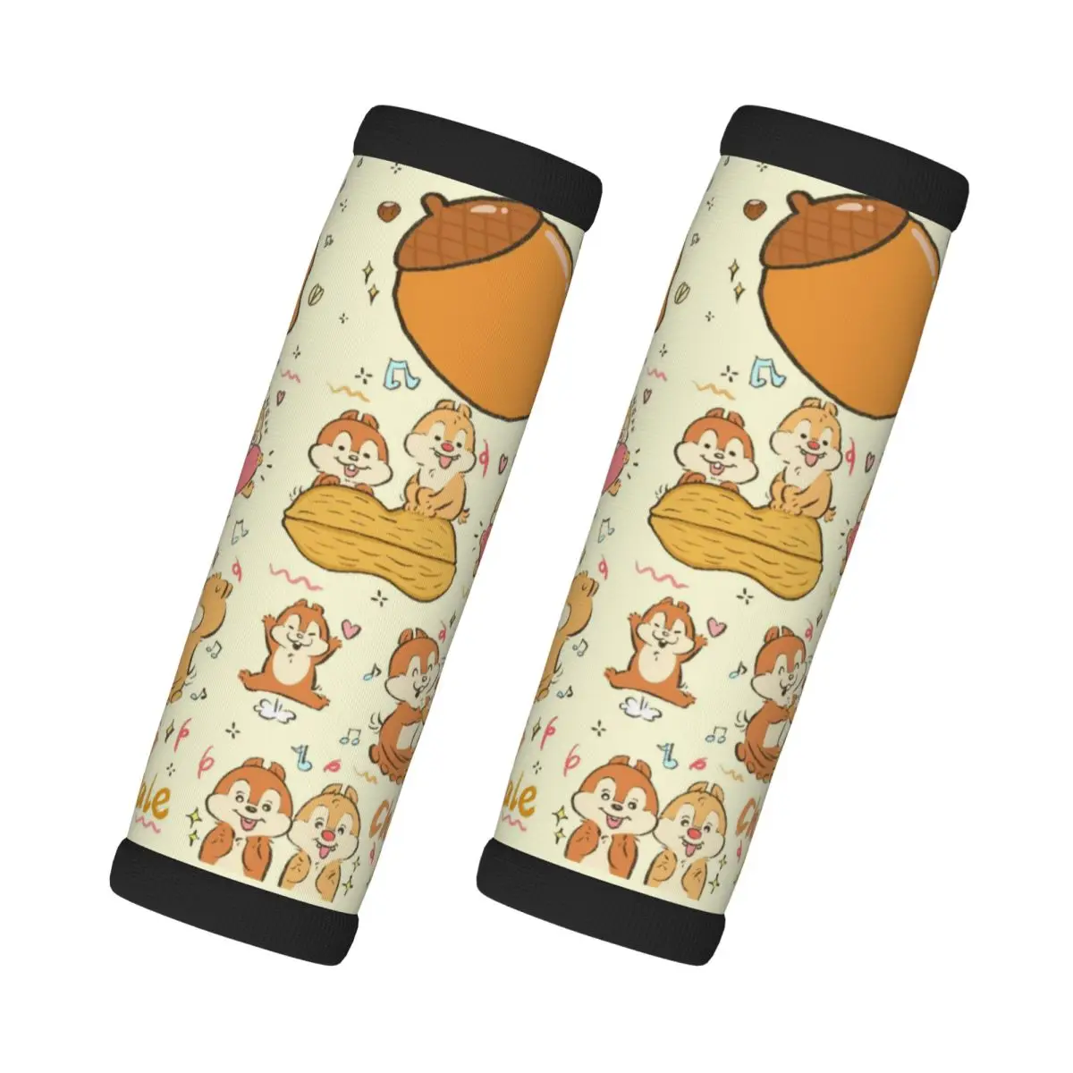 

Custom Funny Cartoon Chip And Dale Grip Handle Cover Refrigerator Handle Suitcases Travel Accessories