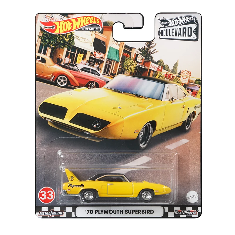 Original Hot Wheels Premium Car Boulevard Diecast 1/64 Voiture Plymouth Superbird Custom Chevy Nova Boys Toys for Children Gift