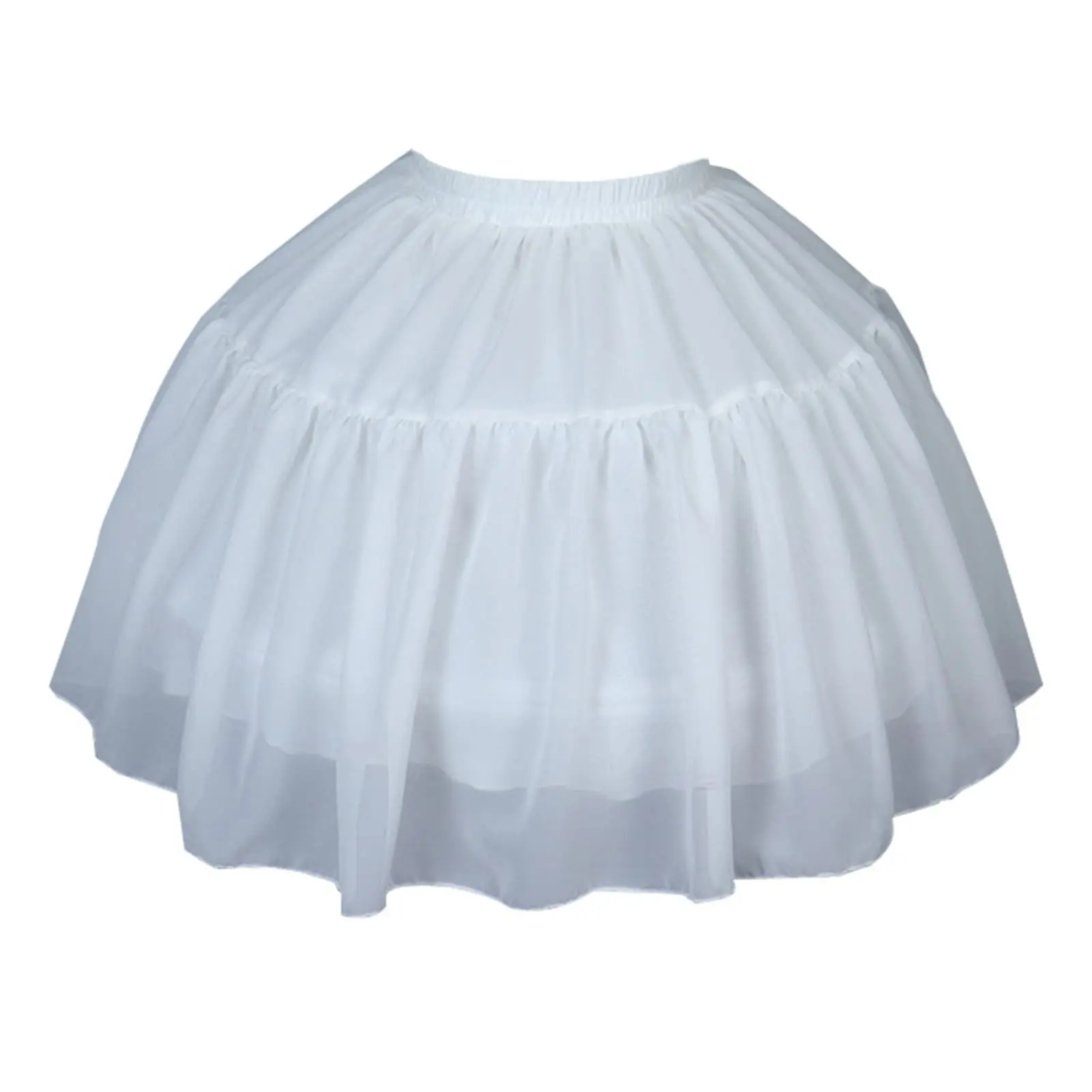 

Women Crinoline Petticoat White Hoop Skirt Ball Gown Half Slips Girls Underskirt for Wedding Bridal Dress