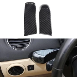 For VW Volkswagen New Beetle 2003-2010 LHD!!! Car Dashboard Centre Console Side Strip Decor Cover Trim ABS Carbon Black 2pc