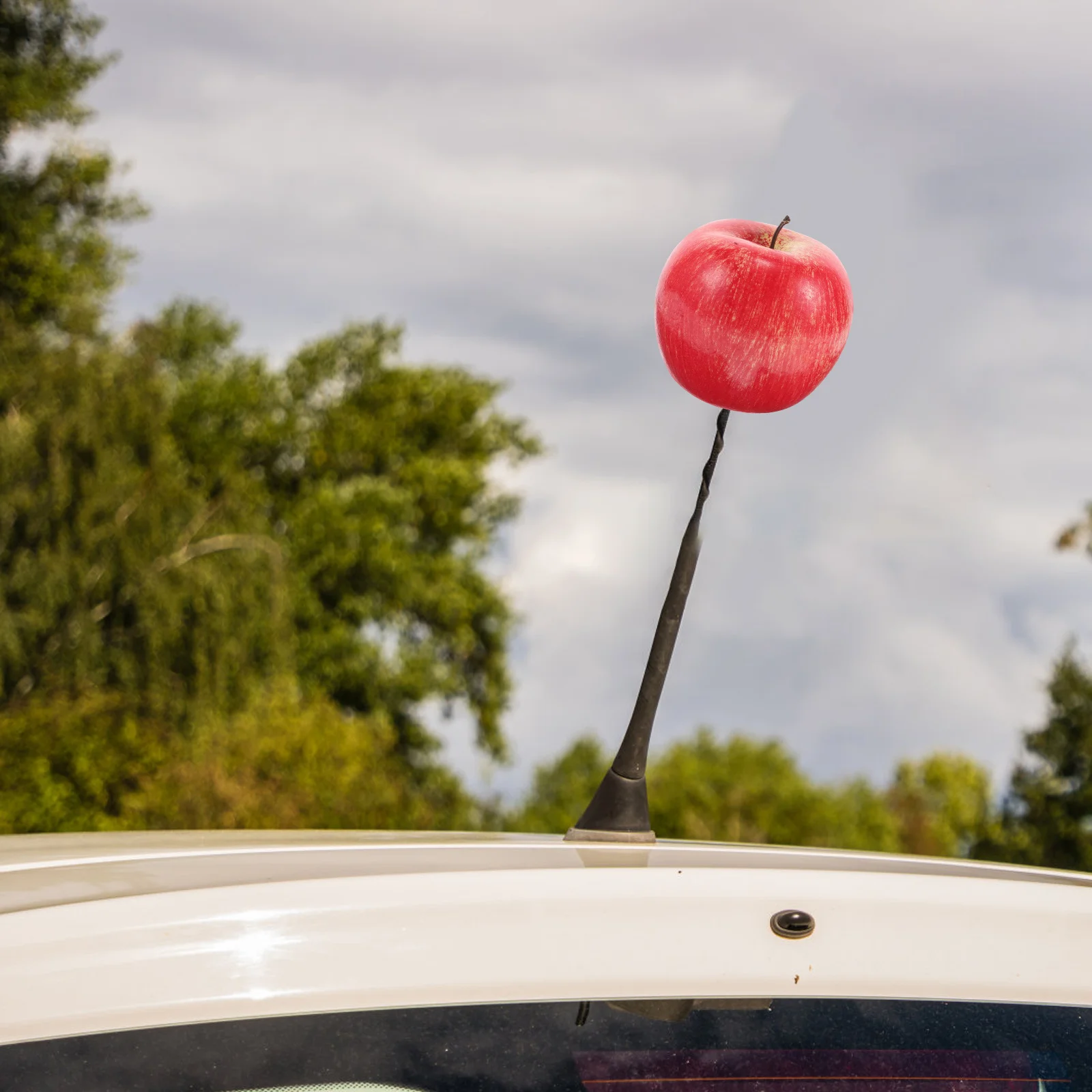

Car Roof Decoration Ball Apple Shaped Antenna Topper Durable Universal Fit For Most Vehicles Auto Antenna Ball Car Roof Ornament