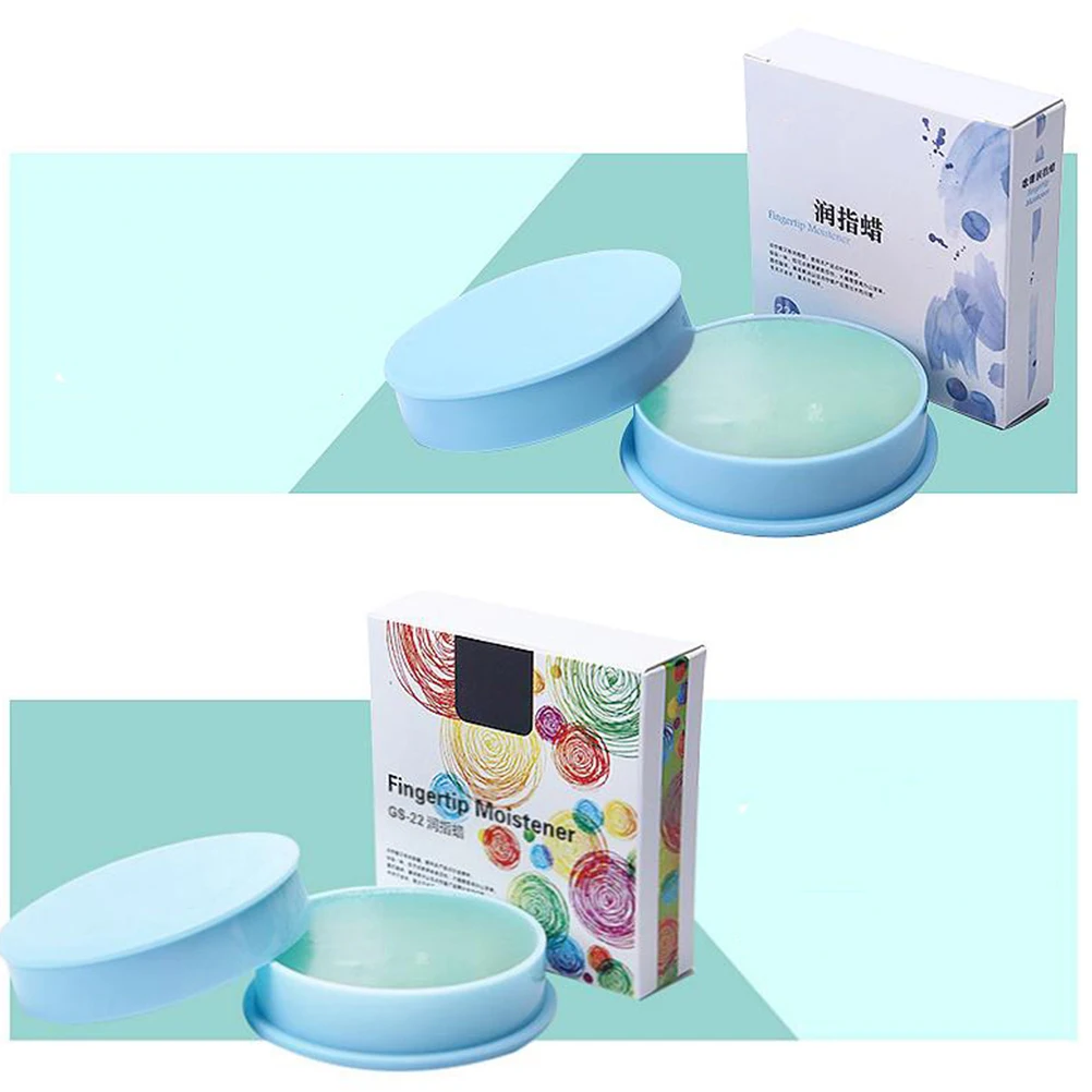 

2 Pcs Money Counting Wax Bank Accessory Fingertip Moistener Wet Hand Accessories