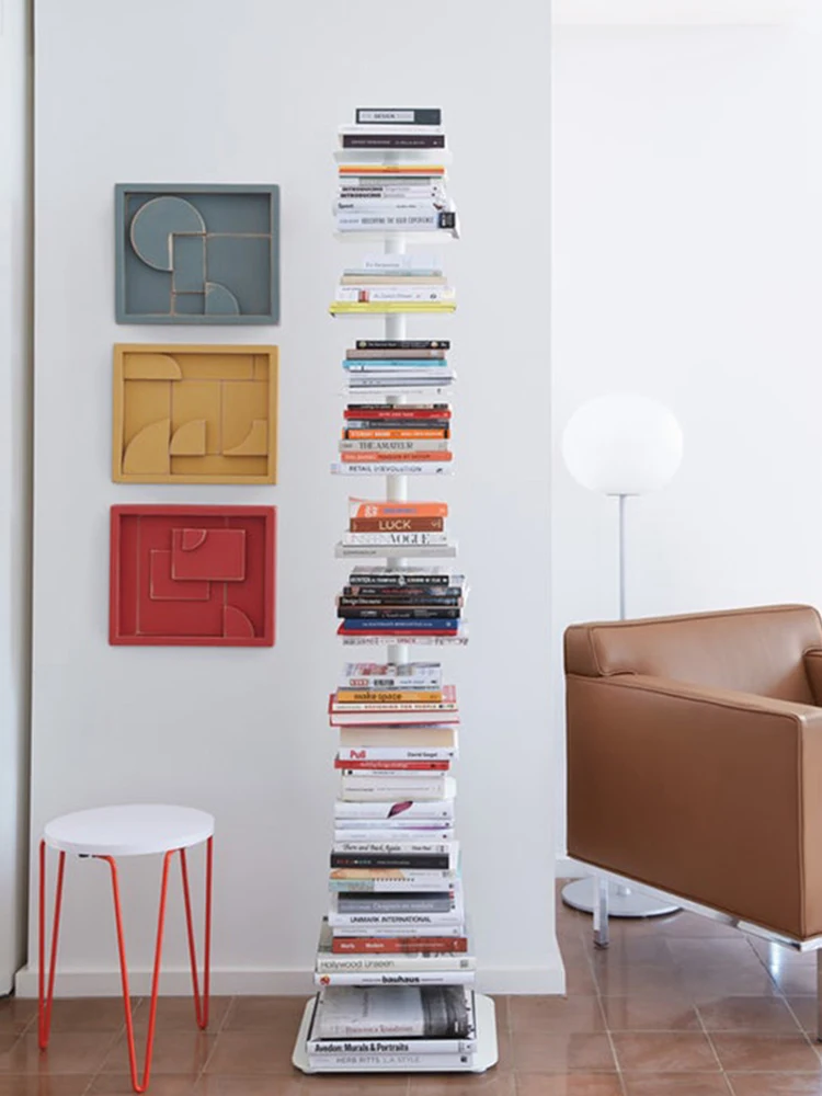 XK Nordic Storage Storage Rack Extremely Narrow Floor Ins Rotating Invisible Shelves Creative Multi-Layer