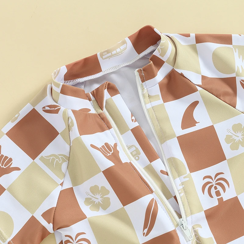 Traje de baño de manga corta con estampado de tiburones para niños pequeños para ropa de playa de verano y fiesta en la piscina