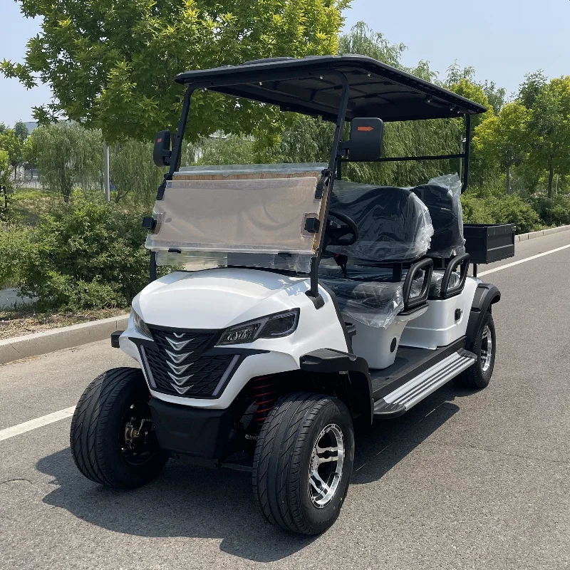 

China Professional Design Electric Golf Cart 4 Seater Sightseeing Bus Club Car Off Road Vehicle Hunting Car With CE DOT