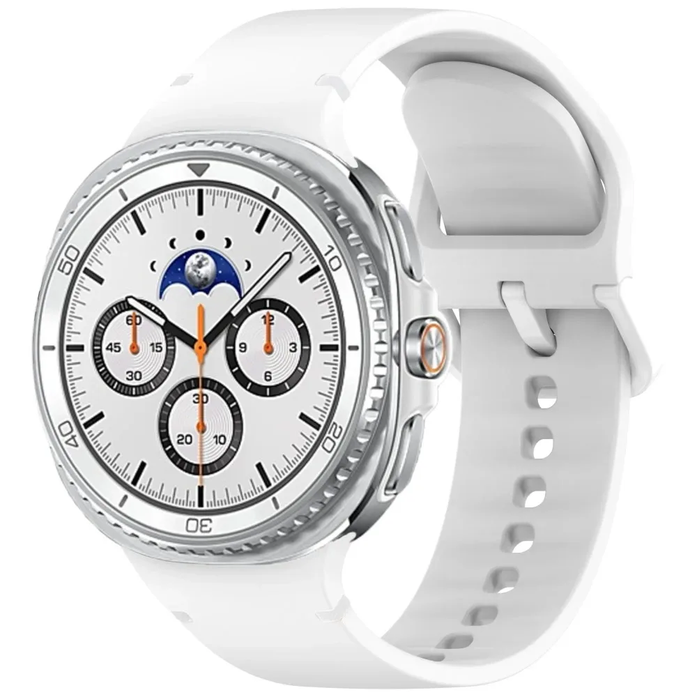 1:1 الفرقة الرسمية سيليكون لساعة سامسونج جالاكسي 8 حزام 40 مللي متر 44 مللي متر سوار مريح معصمه جالاكسي ساعة 8 الكلاسيكية 46 مللي متر #3