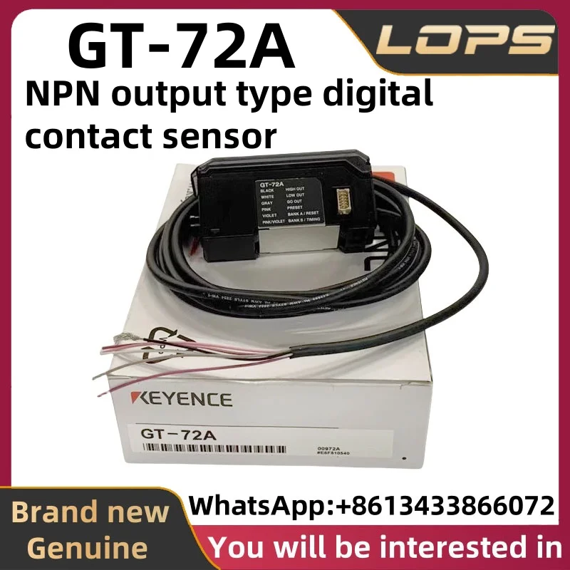 

GT-72A New Original KEYENCE NPN output type digital contact sensor, large stock available, welcome to consult.