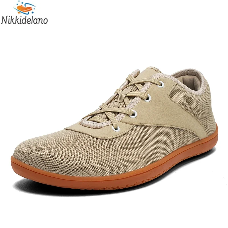 Nieuwe Minimalistische Blote Voeten Schoenen Unisex Lichtgewicht Ademende Zero Zolen Brede Neus Heren Hardloopschoenen Outdoor Casual Wandelschoenen