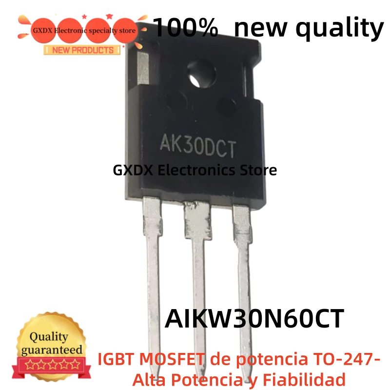 10-20-30-50 pieces 100% new AK30DCT AIKW30N60CT TO247 IGBT Power MOSFET 30A 600V TO-247-High Power and Reliability