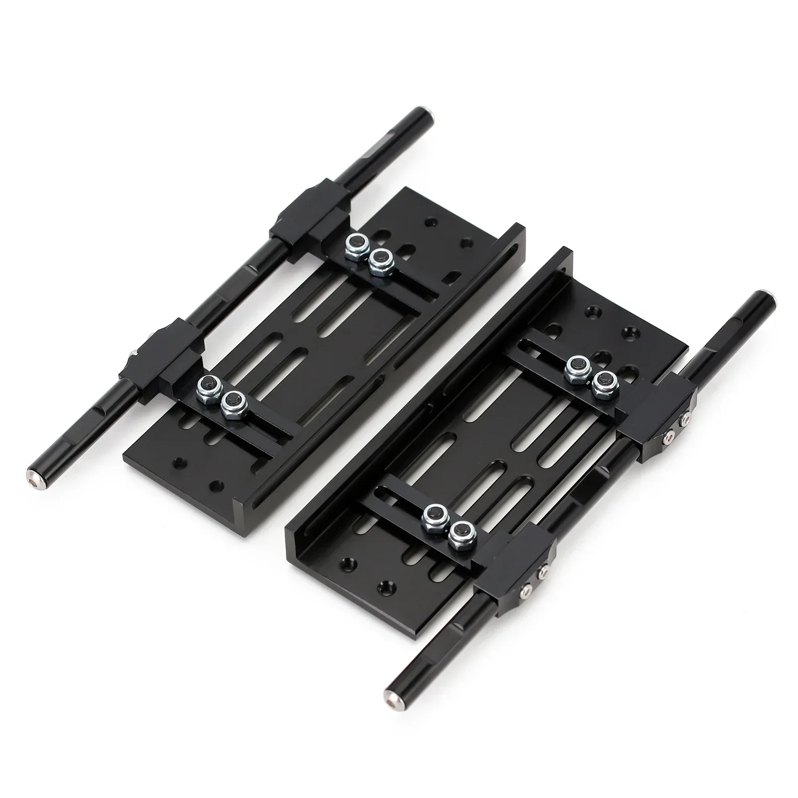 2Pcs Metal Rock Sliders Adjustable Pedal Side Step Board for 1/10 RC Crawler Axial SCX10  Upgrade Parts