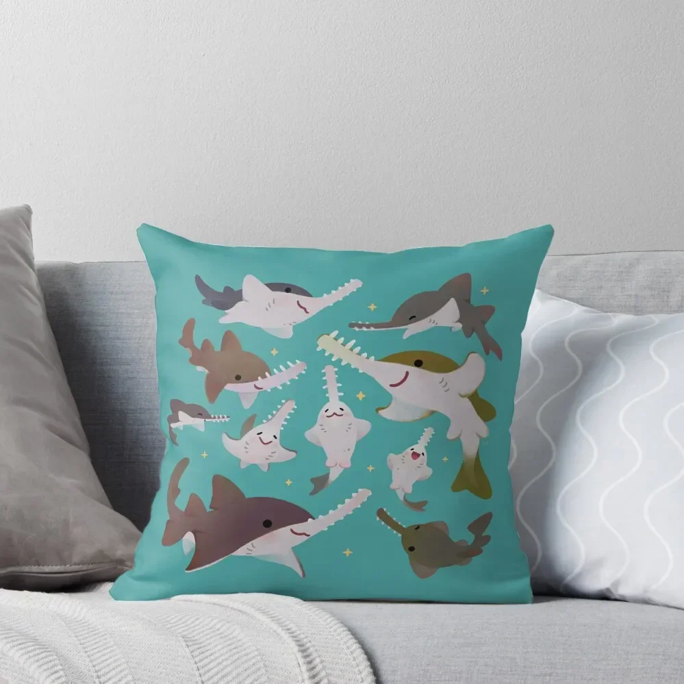 Sawfish Throw Pillow Luxury Living Room Decorative Cushions Cushions Home Decor pillow