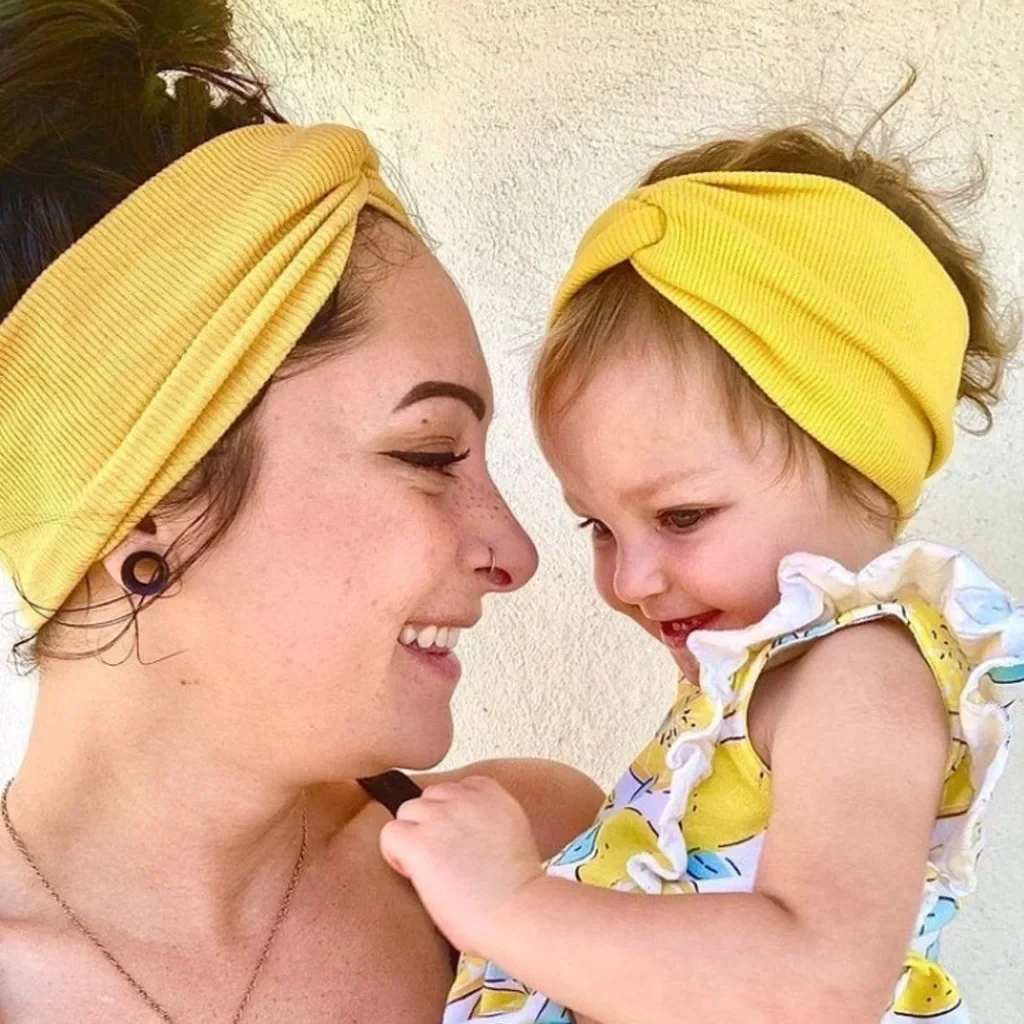 

2024 Summer Headband Set for Mother and Son Crossed Headbands for Perfect Parent-Child Matching 6 Solid Colors Daily Accessories