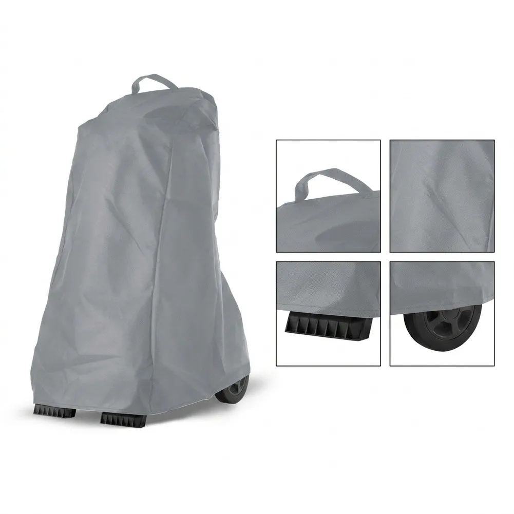 Oxford Fabric Pool Cleaner Cover 210D/420D Waterproof and Dustproof 56x66x107cm Gray Size for Robotic Pool Cleaning Device