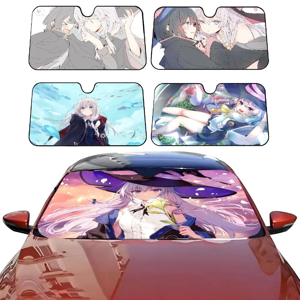 

ANIME Majo no Tabitabi Car SunShade Parasol Car Windshield Sun Shade UV Protection and Interior Cooler
