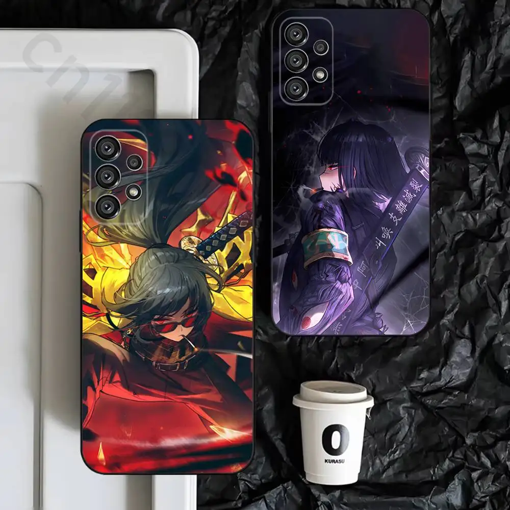 

L-Limbus Company Ryoshu Phone Case for Samsung S25 S24 S23 FE S22 S21 S20 FE plus Ultra Black soft shell