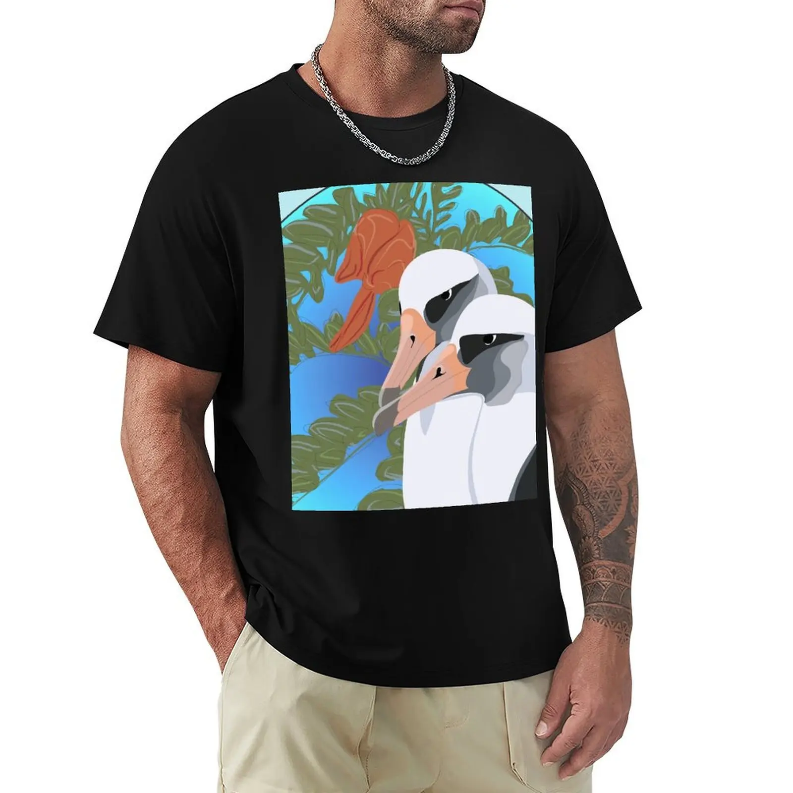

Laysan Albatross and Ohai T-Shirt custom t shirt blanks street wear oversized t shirts for men