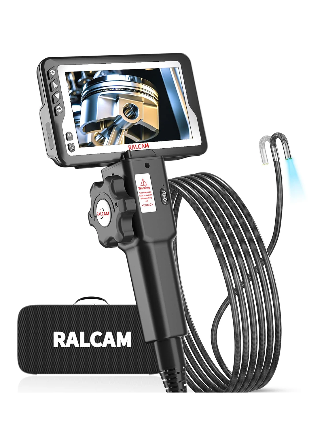 Ralcam Articulating Borescope Endoscope 5.5mm 1MP Inspection Camera 4.5