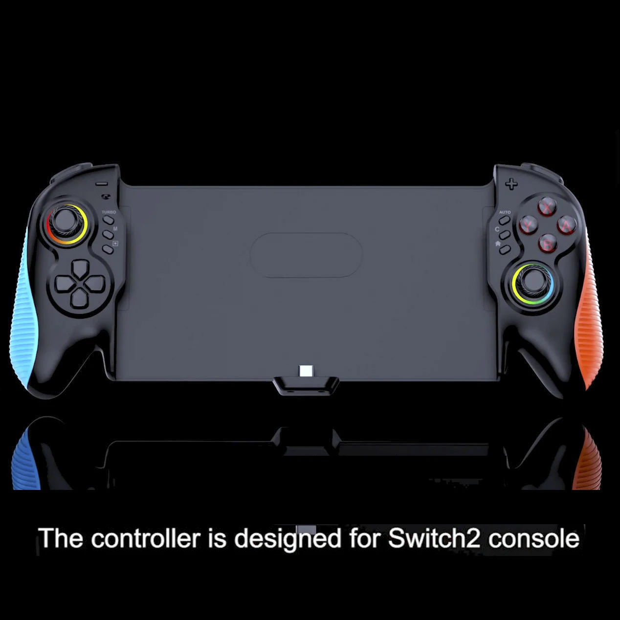 Wired Game Controller for Switch 2 – Aounion STK-7067 Hall Joystick RGB Lighting Macro Programming Game Card Storage