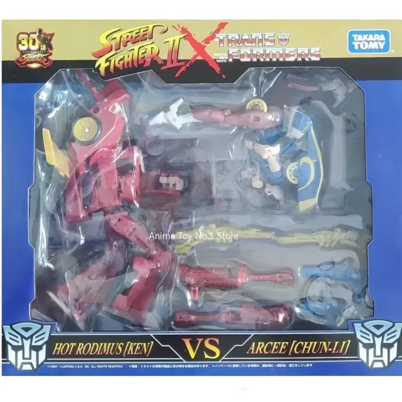 Transformateur G1 Ken Vs Chun-Li, jouets animés, nouveau, en Stock ‌ Cadeaux de vacances personnages d'anime série Studio collectionner modèle mobile