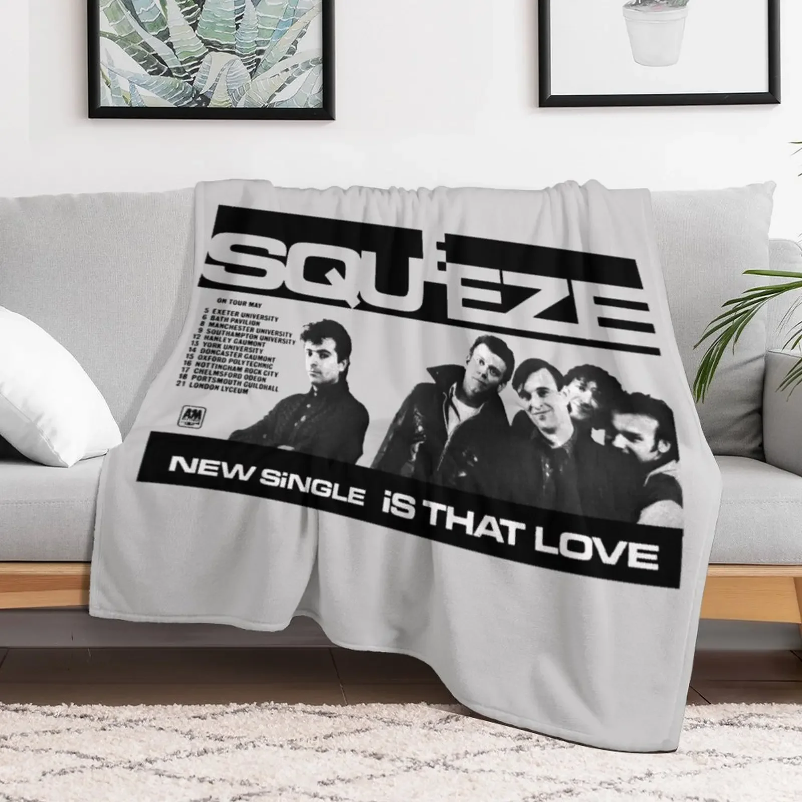 SQUEEZE - IS THAT LOVE? Throw Blanket Vintage For Decorative Sofa Blankets