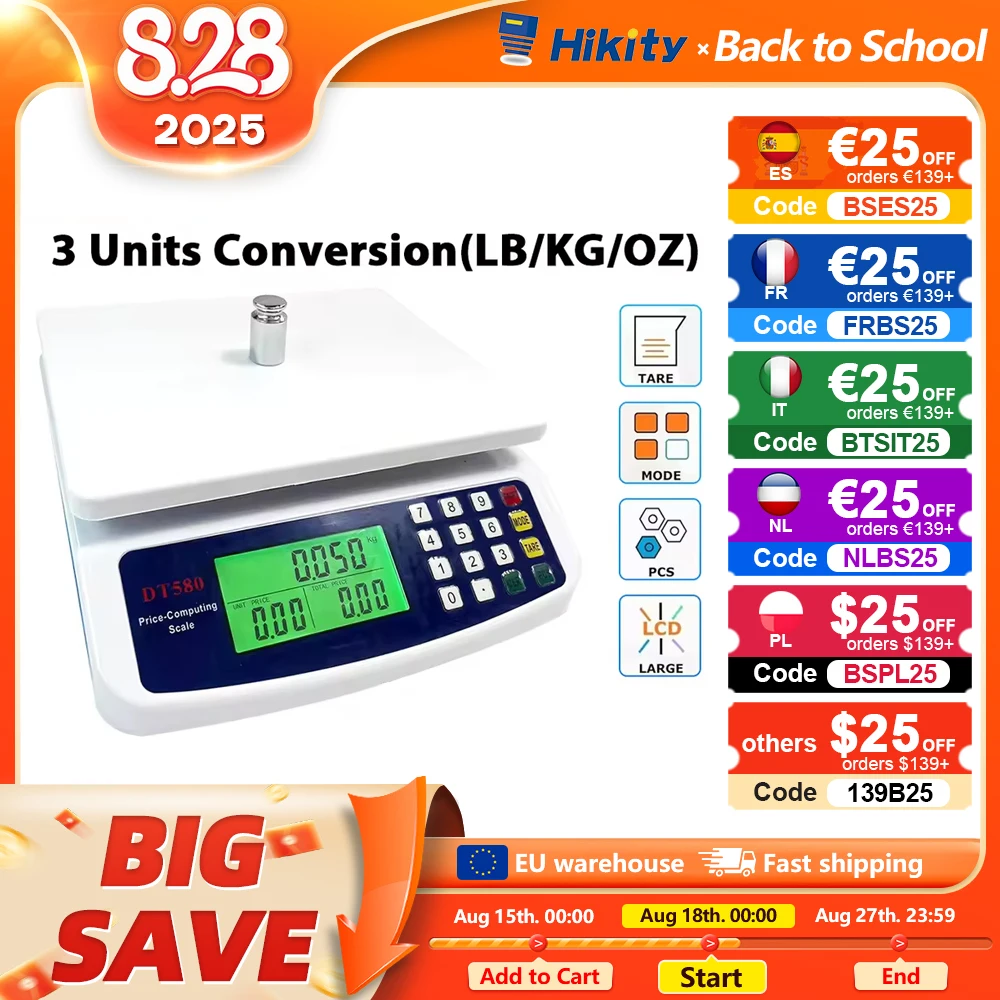 Hikity 30KG bilancia digitale LCD di precisione bilancia elettronica bilancia in plastica bilancia bilancia bilancia bilancia bilancia bilancia bilancia per alimenti