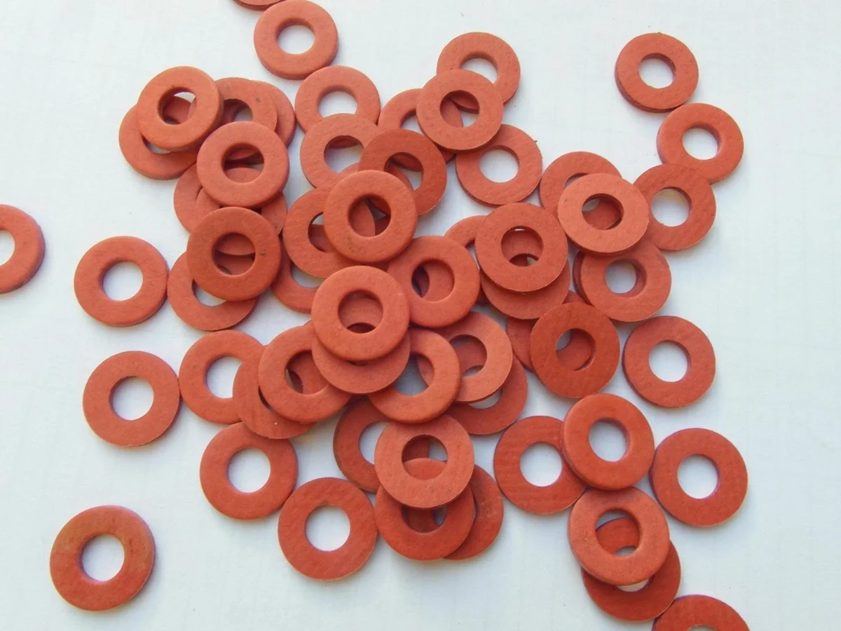 

100 pcs Pressure gauge red steel paper gasket 2.5mm insulated red steel paper gasket red meson steel paper sealing gasket