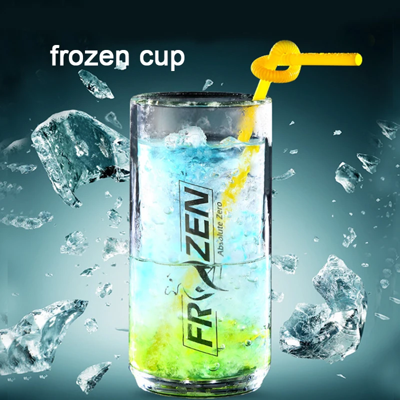 (Logo Can Engrave) 480ML Large Capacity Can Freeze Water Cups, Ice Drink Cups, Beer Glass, Tea Cup, Juice Cup, Milk Cup
