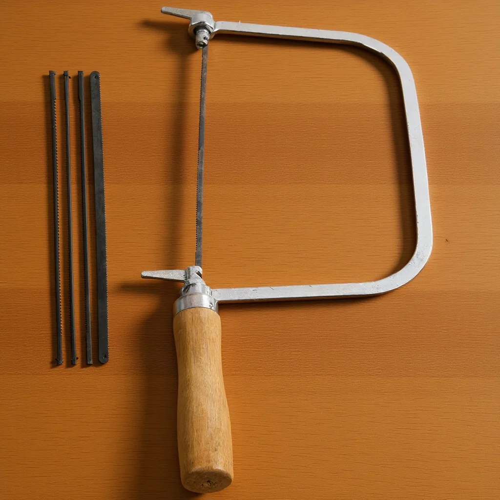 

1Set Coping Saw Lightweight Woodworking Hand Saw Ergonomic Wooden Handle Precise Sharp DIY Use Scroll for Woodworking