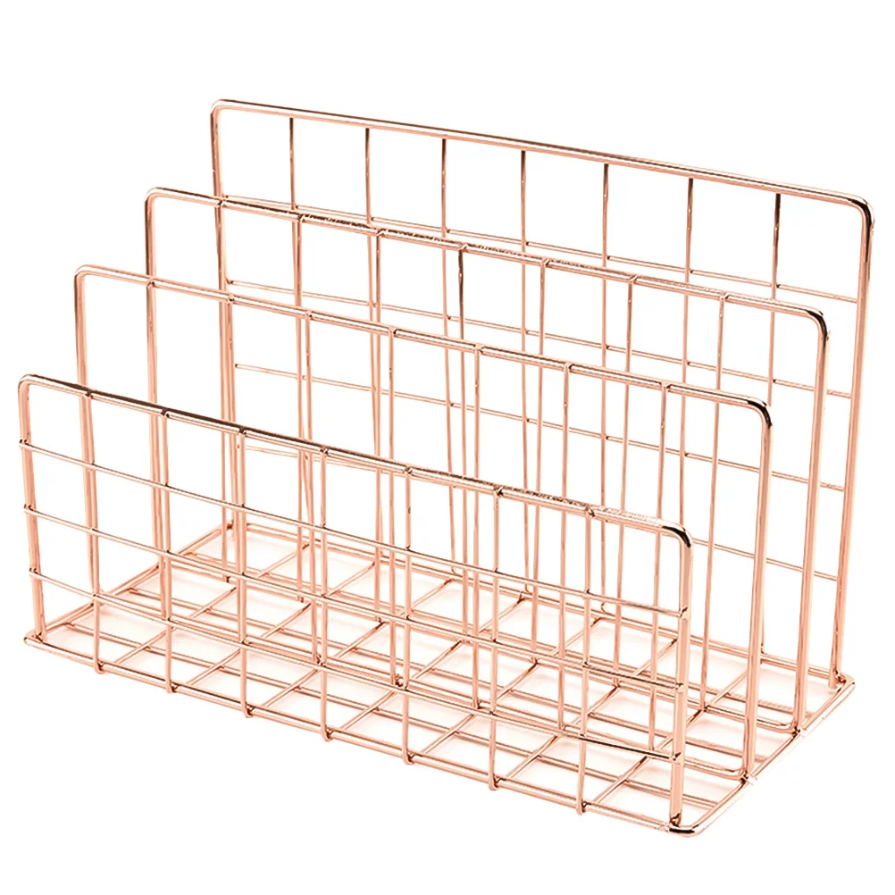 1Pcs Buchstütze Rack Stilvolle Lagerung Box Make-Up Organizer für Kosmetik Fernbedienung Tragbare Hangable Desktop