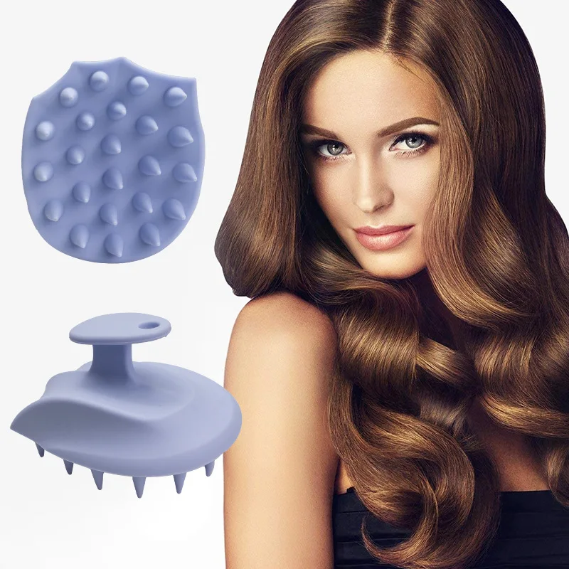

Handheld Silicone Hair Washing Massage Comb Wet Dry Dual-use Scalp Cleaning Shampoo Brush Hairdressing Styling Tools Accessories