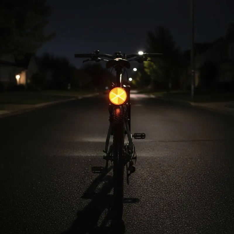 High Visibility Circular Reflector 4Pcs Waterproof for Motorcycle E-Bike Scooter Night Warning Use