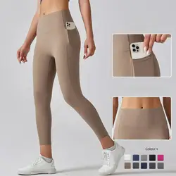 Women Leggings With Pockets Yoga Pants Gym Leggings Sport Women Fitness High Waist Female Legging Tummy Control Running Training