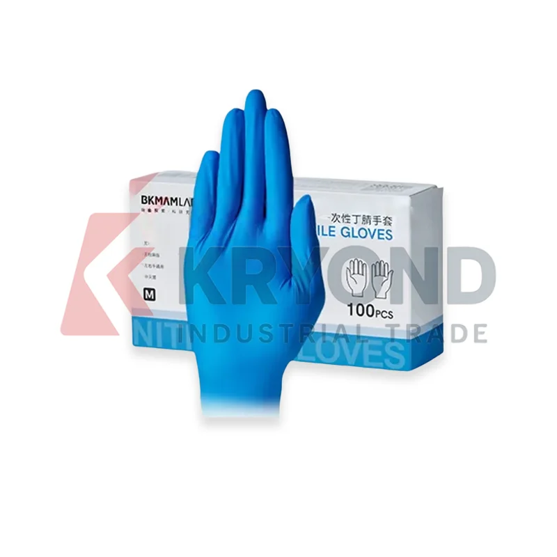 BKMAMLAB Disposable Nitrile Gloves Powder Free Chemical Resistant S M L Size Research Use Application Laboratory Supply Pack Set