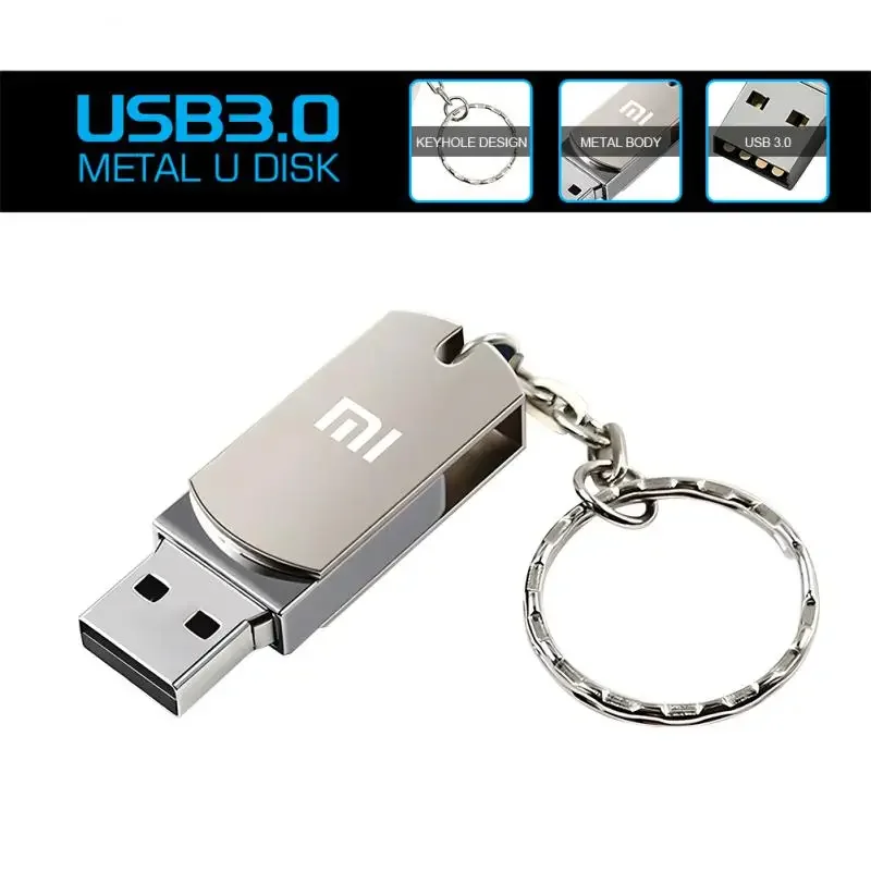 Xiaomi 16TB 3.0 USB Flash Drive Metal High-Speed Pen Drive 2TB 512GB Waterproof Type-C Usb PenDrive For Computer Storage Devices