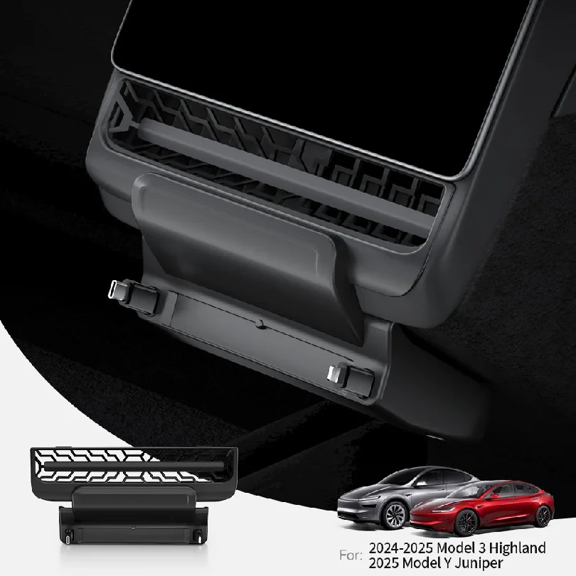 YZ For Tesla Model 3/Y Highland Juniper Rear Air Vent 27W Quick Charger USB Shunt HUB Intelligent Docking Station accessories