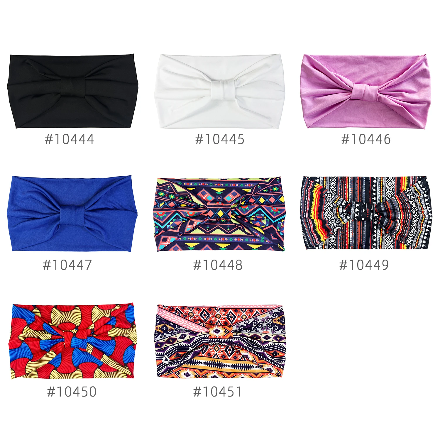 Elastisches Kopfband Turban Headwrap für Frauen Sport Stirnband Ultra breites Spandex Haarband – Detail 2