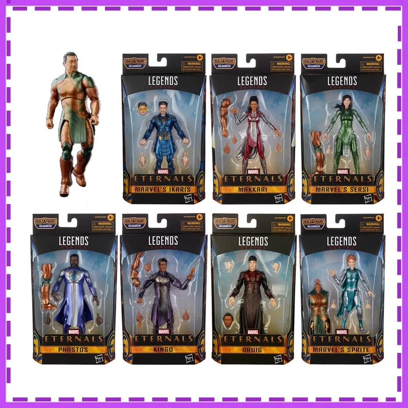 

Hasbro Anime Marvel Legends Spider Man Ikaris Sersi Kingo Makkari Sprite Gifts for Children Action Figure Model Toys