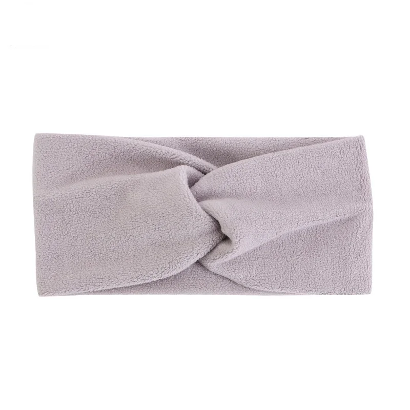 Faconne Velvet Headband Front Cross Headwrap Keepwarm Headstrap Women Headbands Headpiece Headwrap Turban Headwear