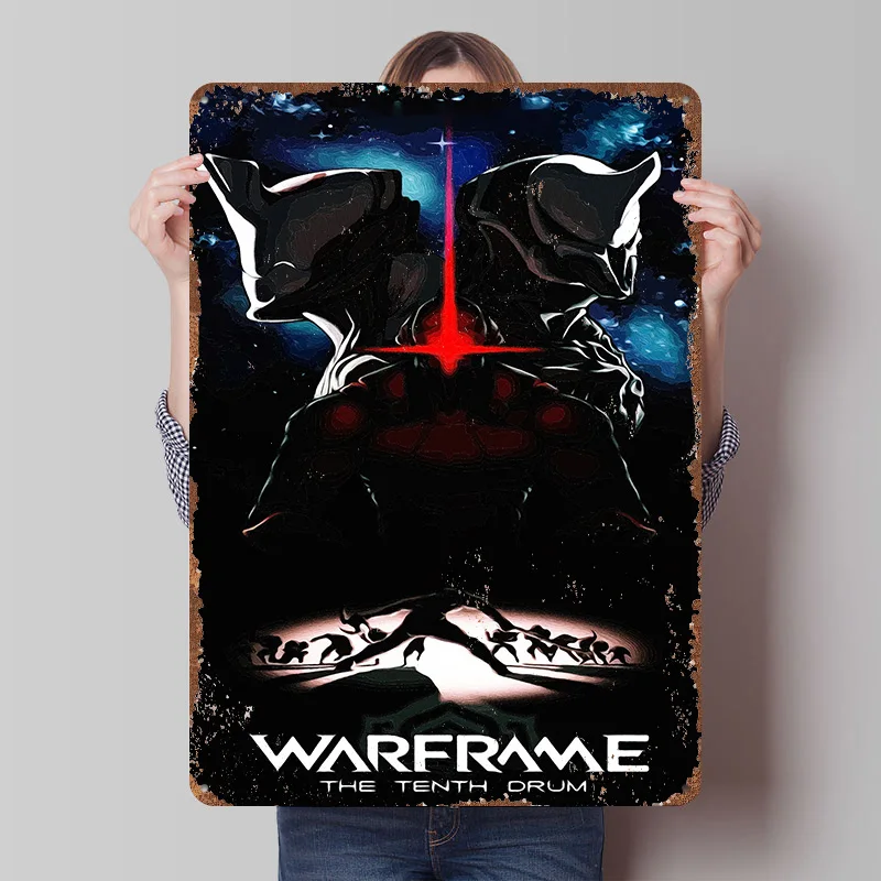 Warframe: Tin Poster Customized Wall Art Retro Vintage Metal Signs for Fans Room Wand Deko Custom Plate Modern Home Decoration