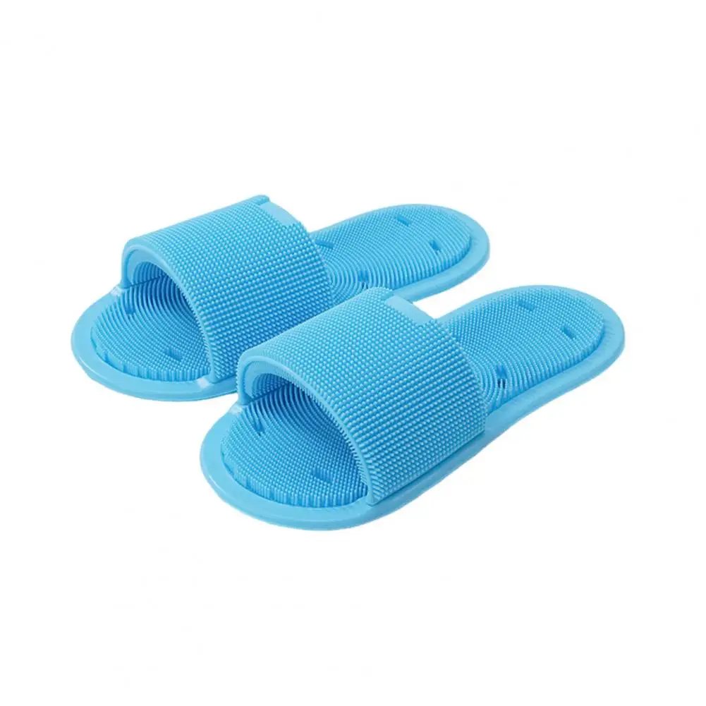 Волшебные тапочки для мытья ног, нескользящие силиконовые тапочки для мытья ног с круглой щетиной, отшелушивающие массажные тапочки, щетка для чистки ванной комнаты