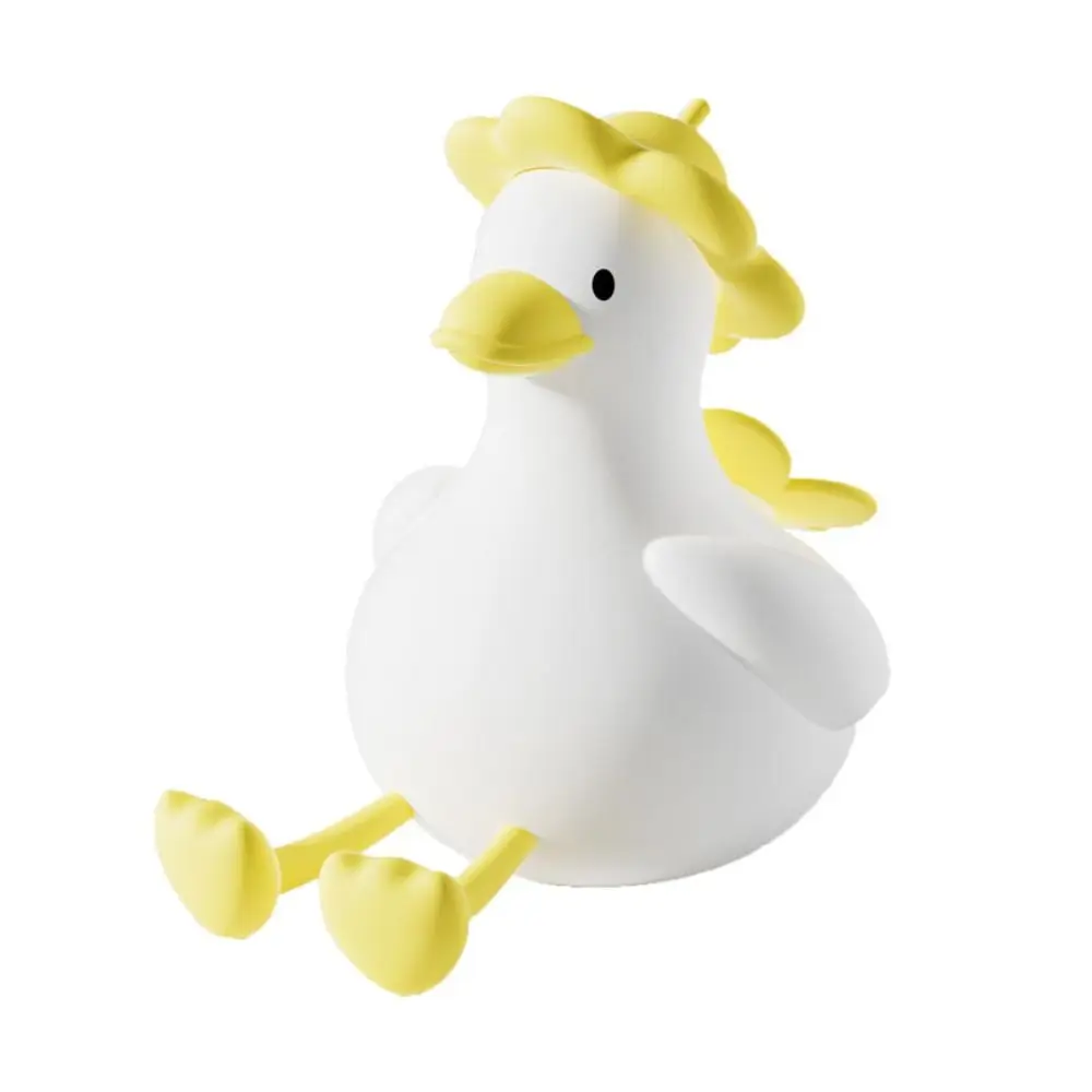 

Cute USB Charging LED Night Light Soft Light Clapping Lamp Duck Lamp 3 Levels Brightness Silicone Bedside Lamp Gift