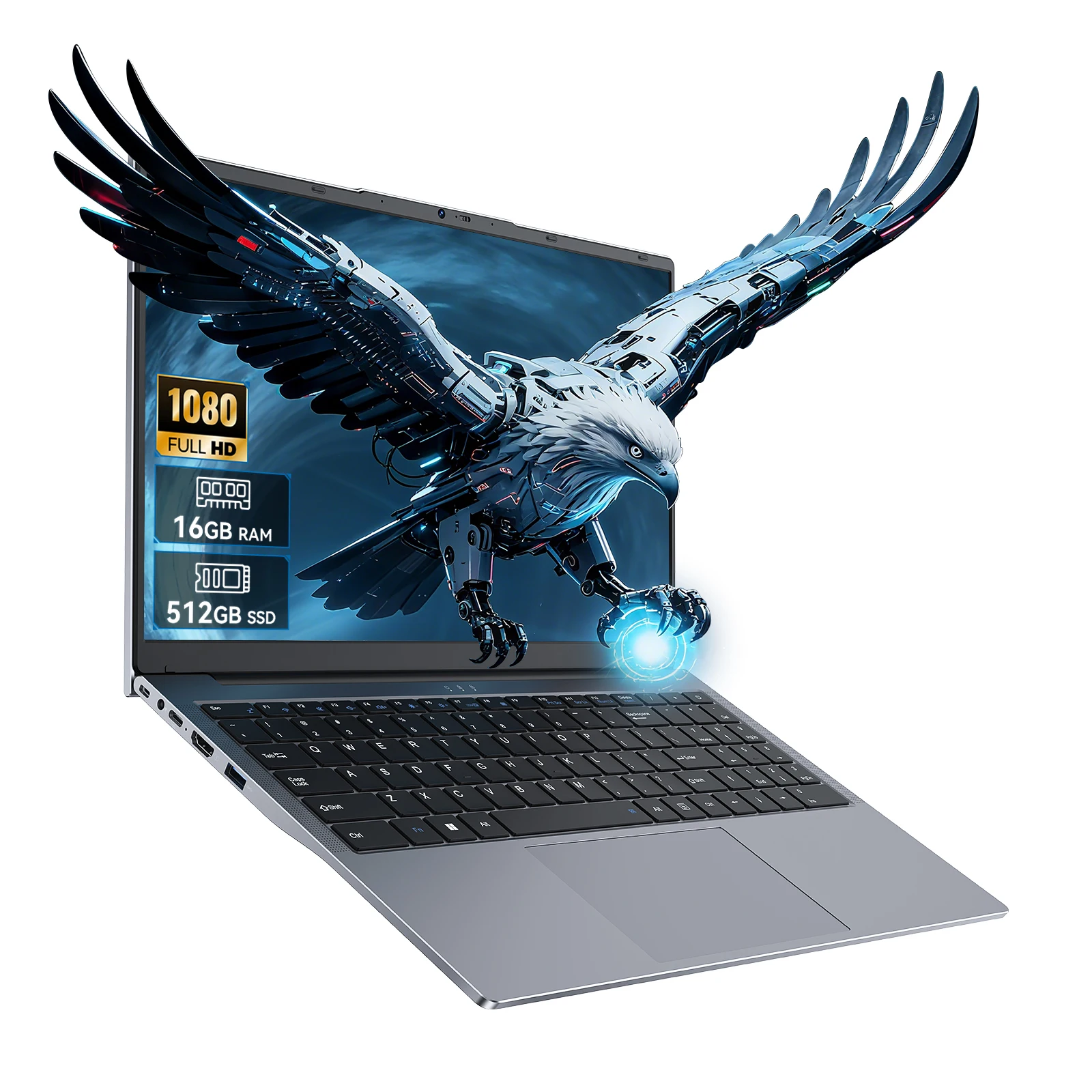 كمبيوتر محمول 15.6 بوصة شاشة كمبيوتر محمول FHD IPS ثنائي النواة حتى 3.4 جيجا هرتز 16 جيجا بايت رام 512 جيجا بايت SSD Win 11 للبث المنزلي للطلاب