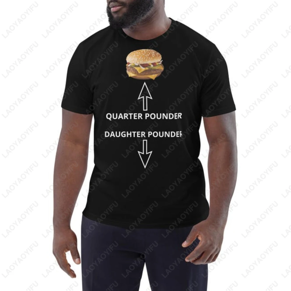 

Quarter Pounder Funny T-shirt I Black for Men Women Graphic T Shirts Summer High Quality Cotton Outdoors Breathable Short-sleev